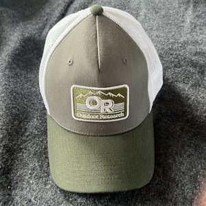 Outdoor Research One Ten Gray Baseball Cap Hat - Adjustable Back